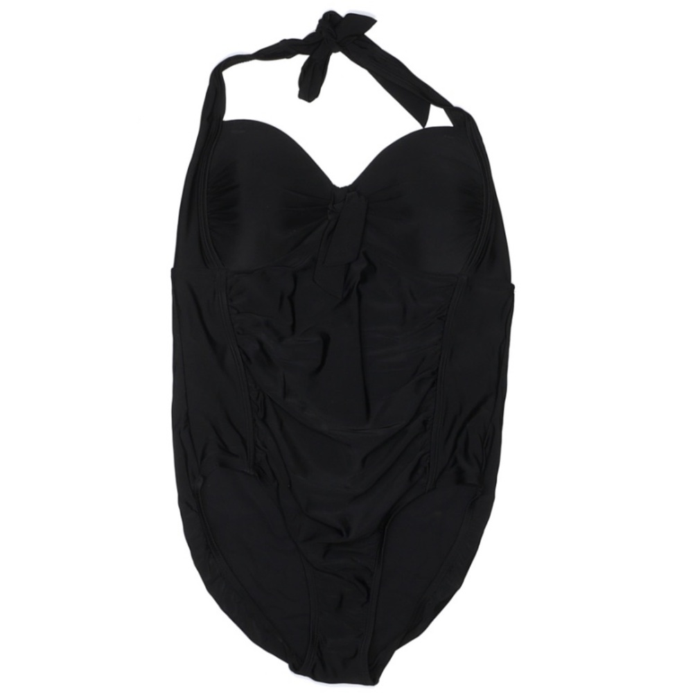 MERONA One Piece Swimsuit Tie Front Full Coverage